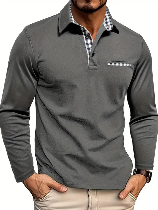 Everyday Classic Long-Sleeve Polo Shirt